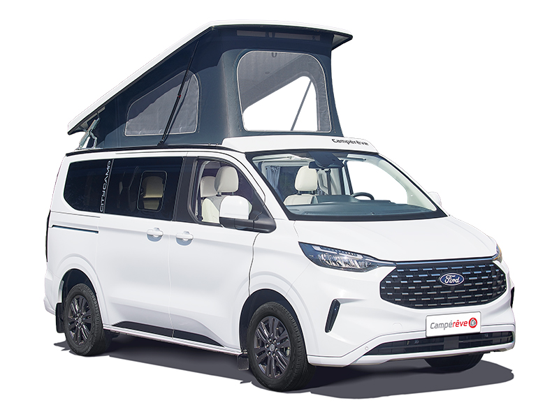 Vue ext�rieure du porteur Ford pour Camp�r�ve
