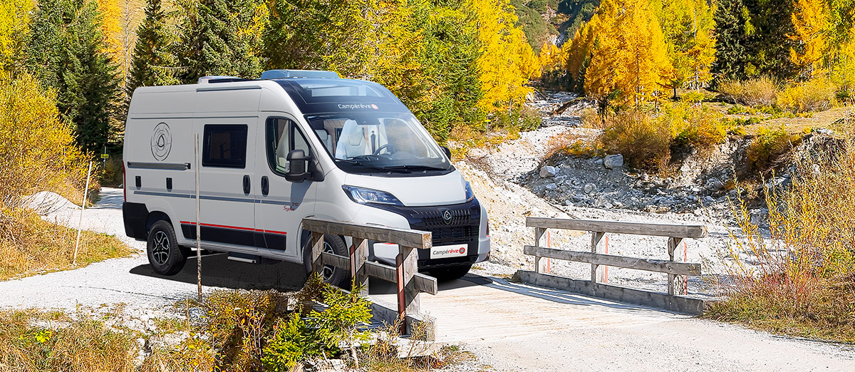 Vue ext�rieure du porteur Fiat pour Camp�r�ve