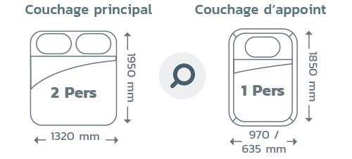 Lits Camp�r�ve Magellan 643 Saphir