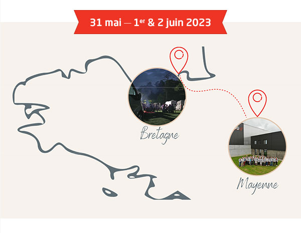 30,31 mai et 1er juin 2018 : De Mayenne à la Normandie